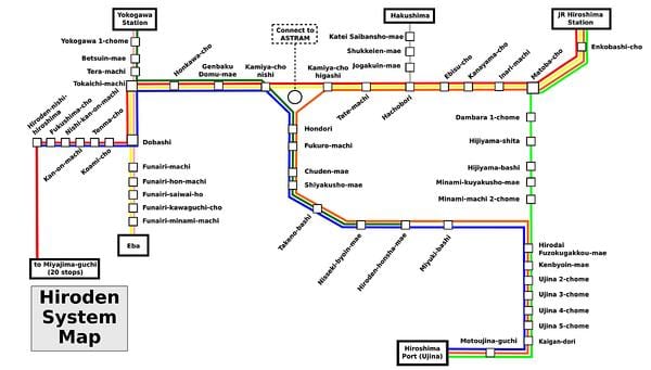 Mapa hirošima jr